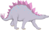 Purple Stegosaurus Clip Art